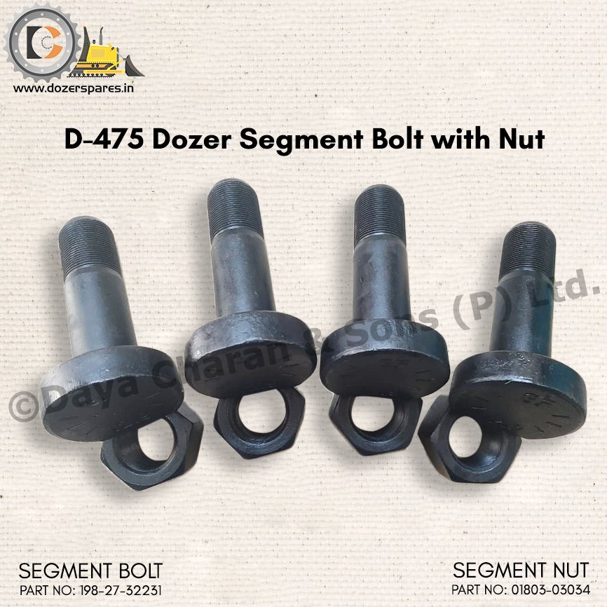 segment bolt and nut, segment bolt and nut for bulldozer