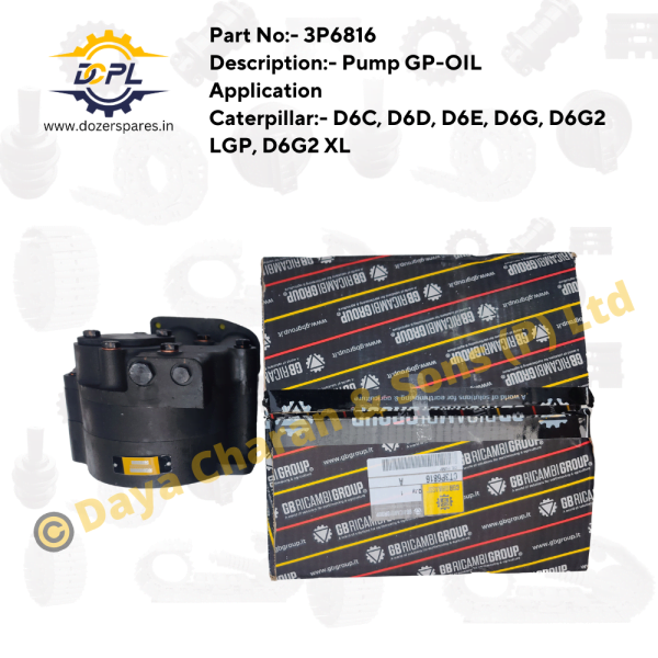 Caterpillar Bulldozer:- D6C, D6D, D6E, D6G, D6G2 LGP, D6G2 XL DCPL