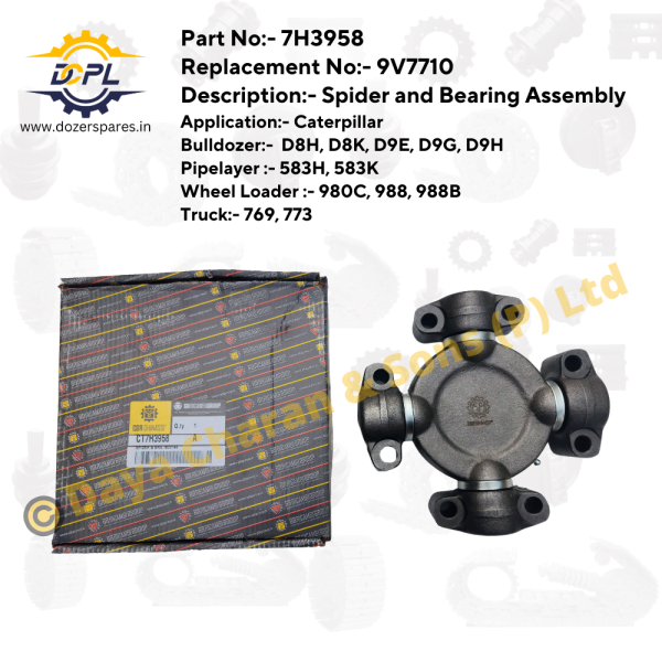 7H3958-9V7710-Spider-and-Bearing-Assembly-Caterpillar-Bulldozer-Pipelayer-Wheel-Loader-Truck DCPL