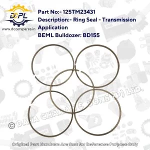 DCPL 125TM23431 Ring Seal Transmission Dozer Spares Dozer Engine Parts, Bulldozer Engine Parts, HEMM Engine Spare Parts