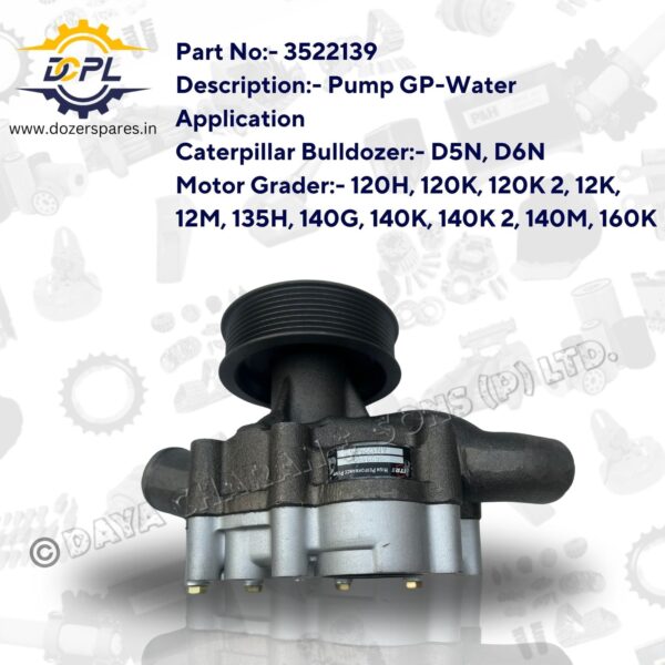 3522139-Pump-GP-Water-Caterpillar-Bulldozer-Motor-Grader
