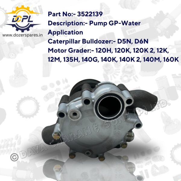 3522139-Pump-GP-Water-Caterpillar-Bulldozer-Motor-Grader