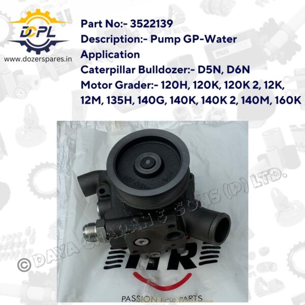 3522139-Pump-GP-Water-Caterpillar-Bulldozer-Motor-Grader