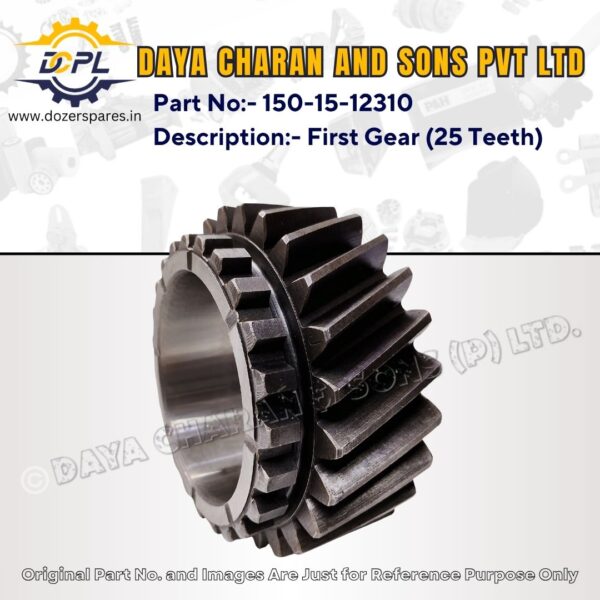 150-15-12310 First Gear (25 Teeth) for BEML Bulldozer D80-A12