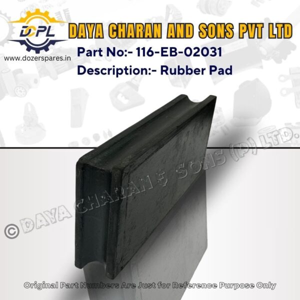 116 – EB – 02031 – Rubber Pad – BEML – Bulldozer