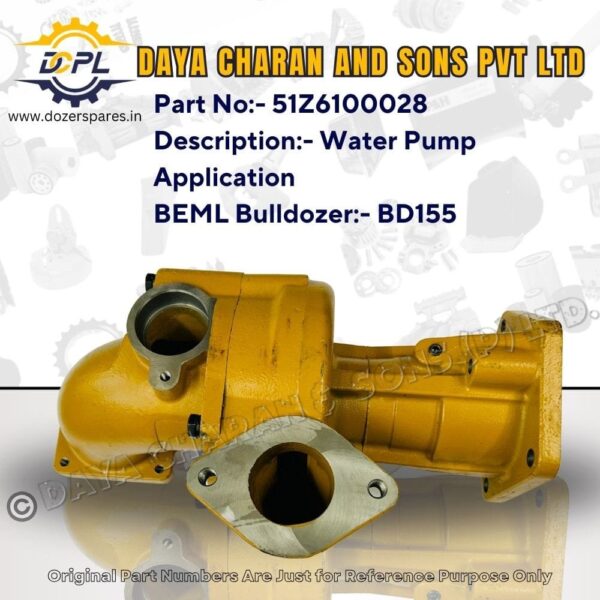 51Z6100028-Water Pump-BEML-Bulldozer
