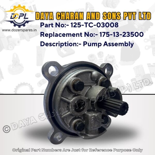 125-TC-03008-Pump Assembly-BEML-Bulldozer