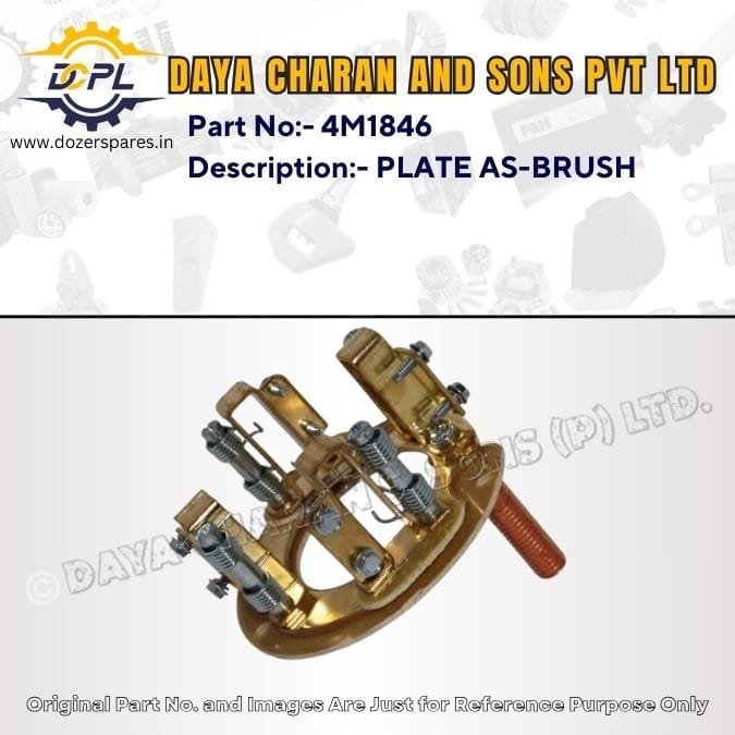 4M1846-PLATE AS-BRUSH-Caterpillar-EXCAVATOR, INDUSTRIAL ENGINE, MARINE ENGINE, MOTOR GRADER, TRACK LOADER, BULLDOZER