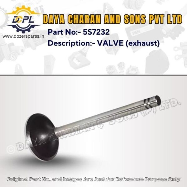 5S7232 – VALVE (exhaust) – Caterpillar – INDUSTRIAL ENGINE, EXCAVATOR, MOTOR GRADER, TRACK LOADER, BULLDOZER, WHEEL LOADER