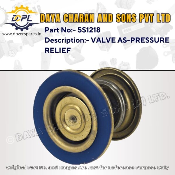 5S1218 – VALVE AS – PRESSURE RELIEF – Caterpillar – EXCAVATOR, MOTOR GRADER, PIPELAYER, TRACK LOADER, BULLDOZER