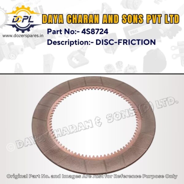 4S8724 – DISC – FRICTION – Caterpillar – WHEEL SCRAPER, WHEEL TRACTOR, WHEEL TRACTOR – SCRAPER