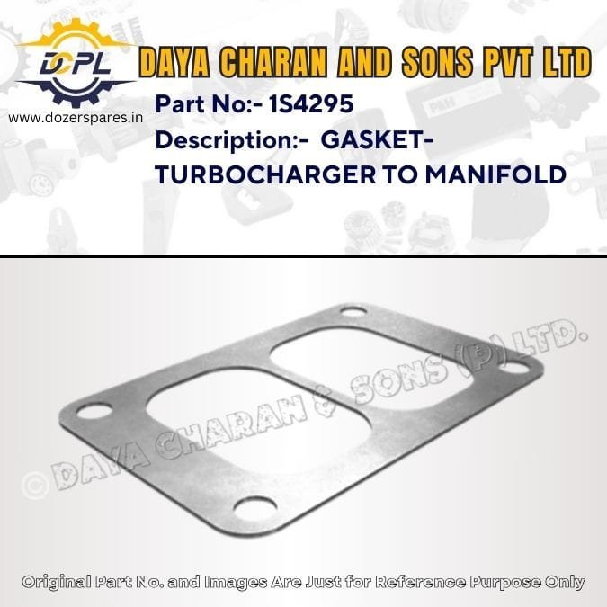 1S4295-GASKET-TURBOCHARGER TO MANIFOLD-Caterpillar-EXCAVATOR, INDUSTRIAL ENGINE, MARINE ENGINE, MOTOR GRADER, PIPELAYER, TRACK LOADER, BULLDOZER