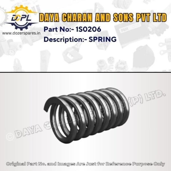 1S0206 – SPRING – Caterpillar – EXCAVATOR, INDUSTRIAL ENGINE, MARINE ENGINE, MOTOR GRADER, TRACK LOADER, BULLDOZER