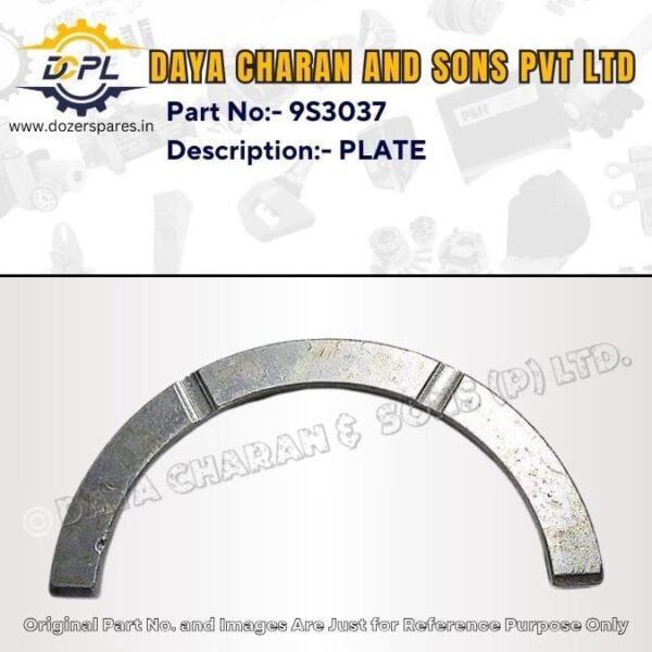 9S3037-PLATE-Caterpillar-EXCAVATOR, INDUSTRIAL ENGINE, MARINE ENGINE, TRACK LOADER