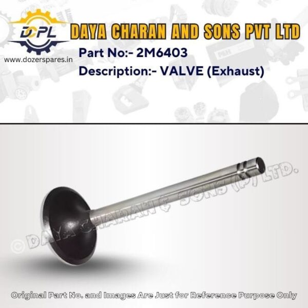 2M6403-VALVE (Exhaust)-Caterpillar-INDUSTRIAL ENGINE, MARINE ENGINE, MOTOR GRADER, TRACK LOADER