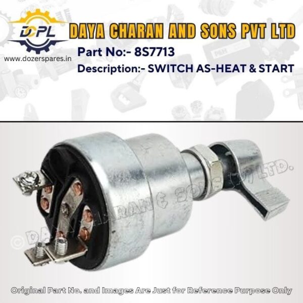 8S7713 – SWITCH AS – HEAT & START – Caterpillar – EXCAVATOR, INDUSTRIAL ENGINE, MARINE ENGINE, MOTOR GRADER, PIPELAYER, TRACK LOADER, BULLDOZER, WHEEL LOADER