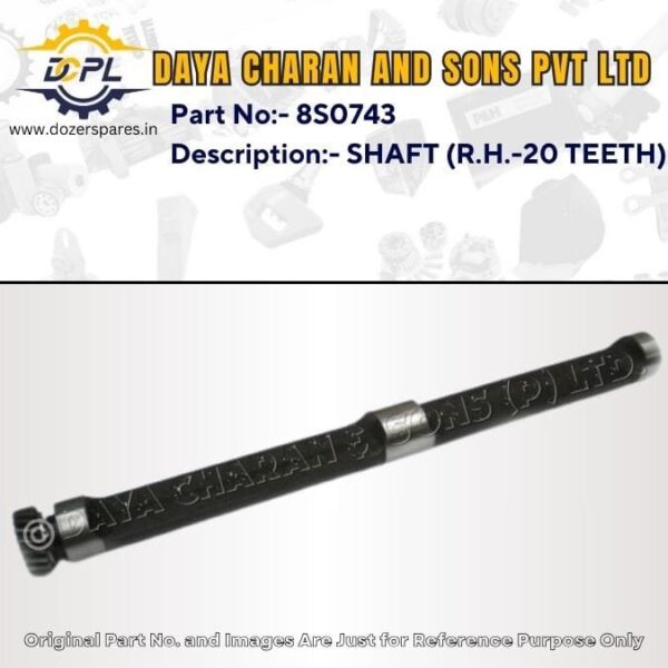 8S0743 – SHAFT (RIGHT HAND – 20 TEETH) – Caterpillar – TRACK LOADER, BULLDOZER, WHEEL LOADER