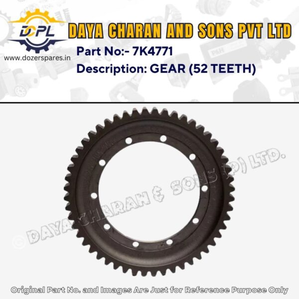 7K4771-Gear 52 Teeth-Caterpillar-Track Loader , Bulldozer