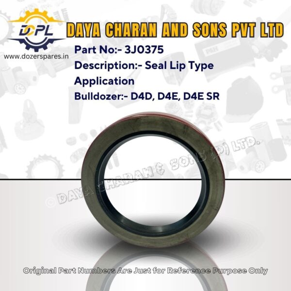3J0375-Seal-lip Type-Caterpillar-Wheel Tractor, Bulldozer