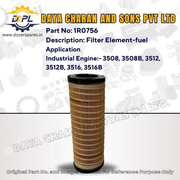 1R0756 – Filter Element – fuel – Caterpillar – Industrial Engine