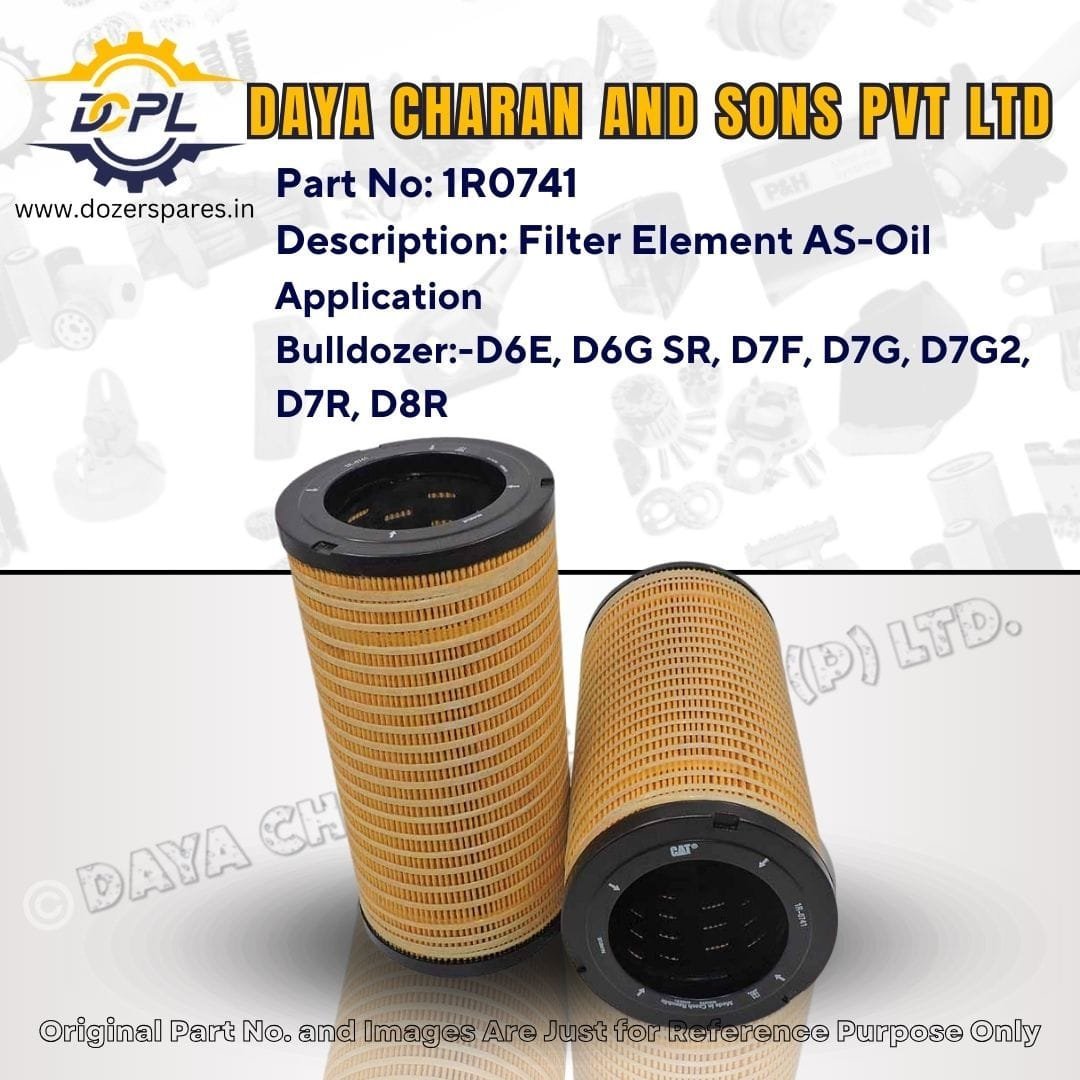 1R0741-Filter Element as-Oil-Caterpillar-Bulldozer