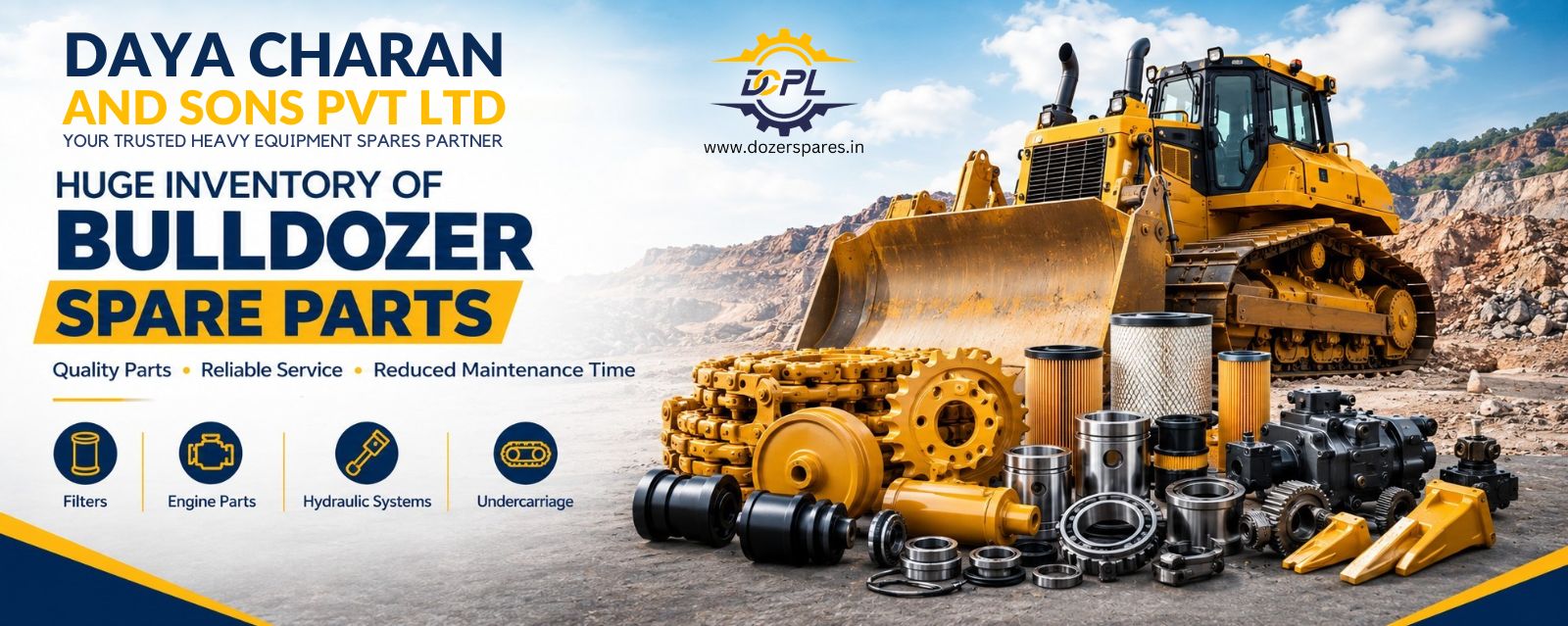 Huge Inventory of Bulldozer Spare Parts at Dozerspares