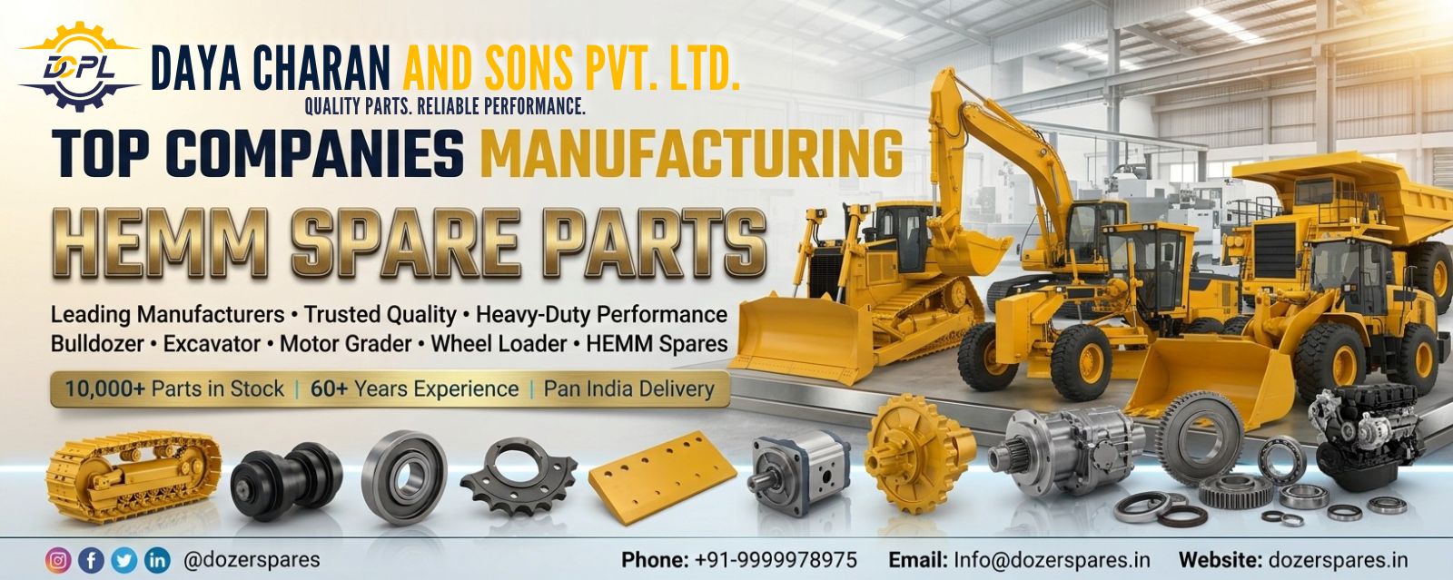 Top 6 Companies Manufacturing HEMMs Spare Parts