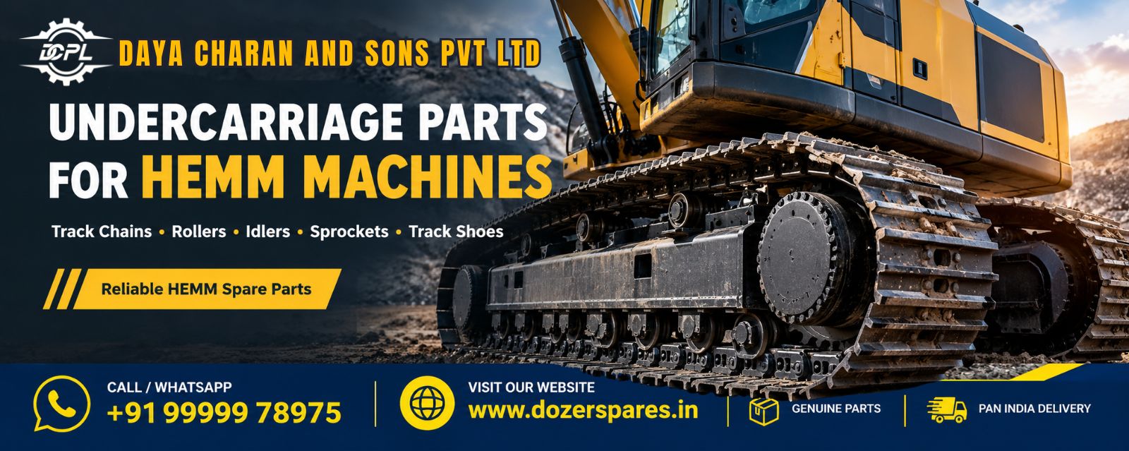 Undercarriage Parts for HEMM Machines: Key to Prolonged Machine Life
