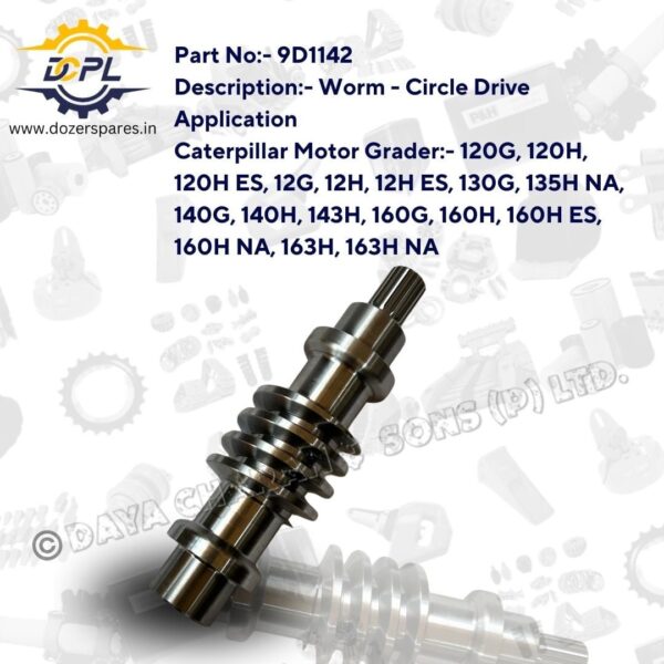 9D1142-Worm-Circle-Drive-Caterpillar-Motor-Grader