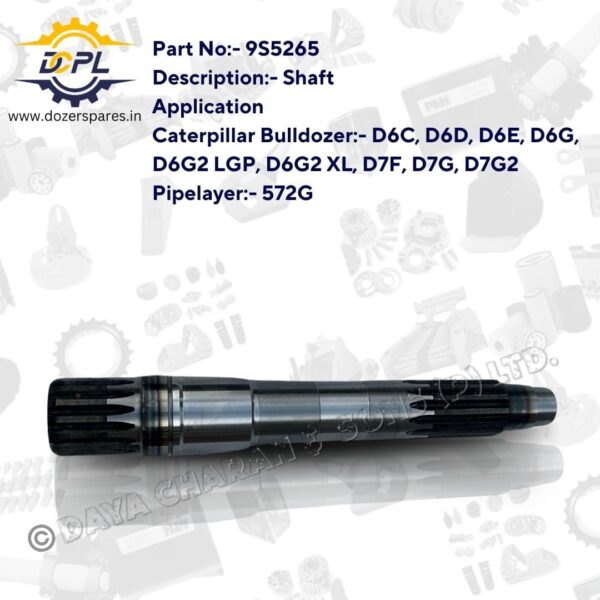 9S5265-Shaft-Caterpillar-Bulldozer-Pipelayer