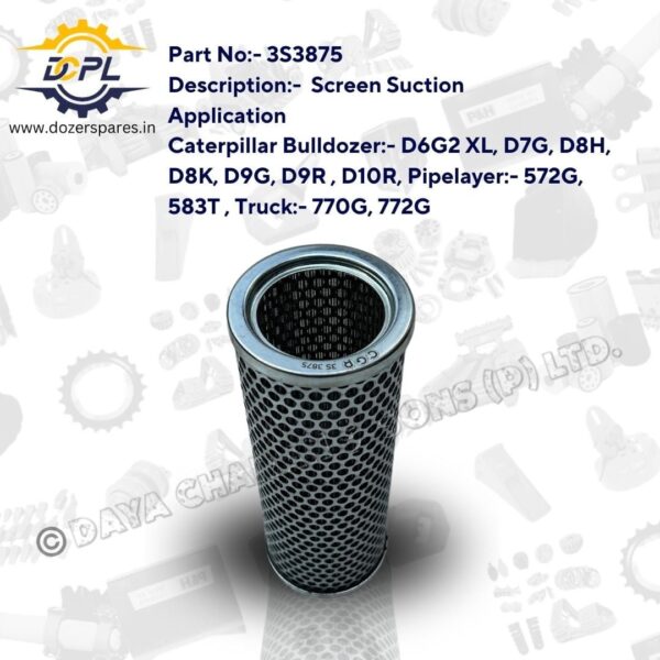 3S3875 – Screen – Suction – Caterpillar – Bulldozer – Pipelayer – Truck