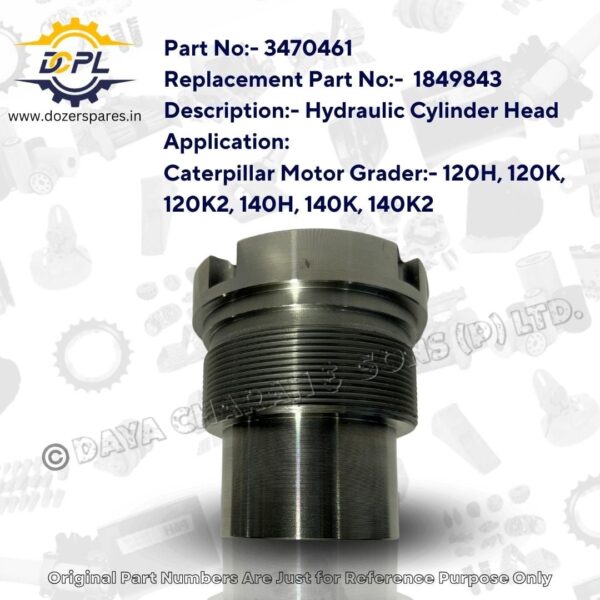 3470461 / 1849843-Hydraulic-Cylinder-Head-Caterpillar-Motor-Grader