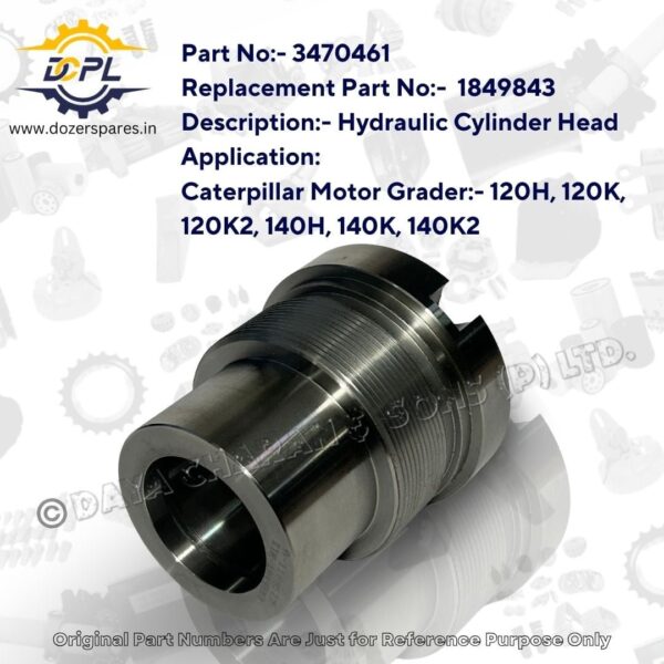 3470461 / 1849843-Hydraulic-Cylinder-Head-Caterpillar-Motor-Grader