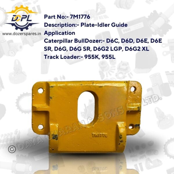 7M1776 – Plate – Idler – Guide – Caterpillar – BullDozer