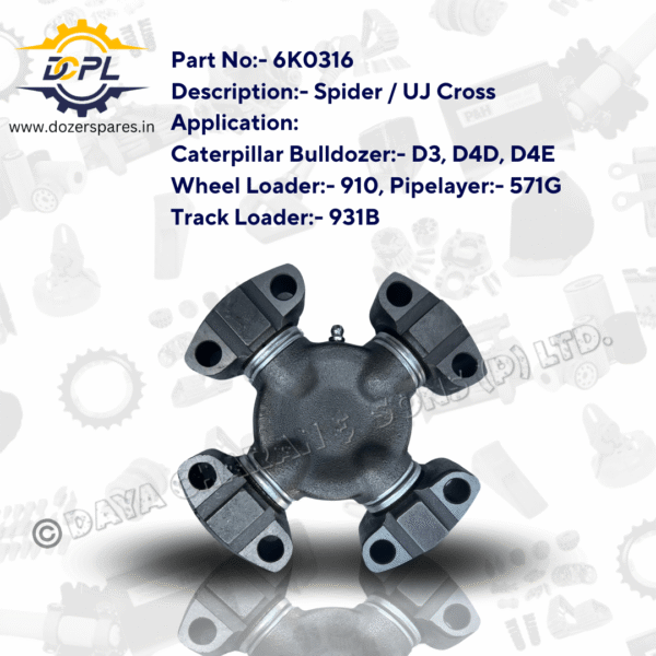 6K0316 – Spider – UJ – Cross – Caterpillar – Bulldozer – Wheel – Loader – Pipelayer – Track – Loader
