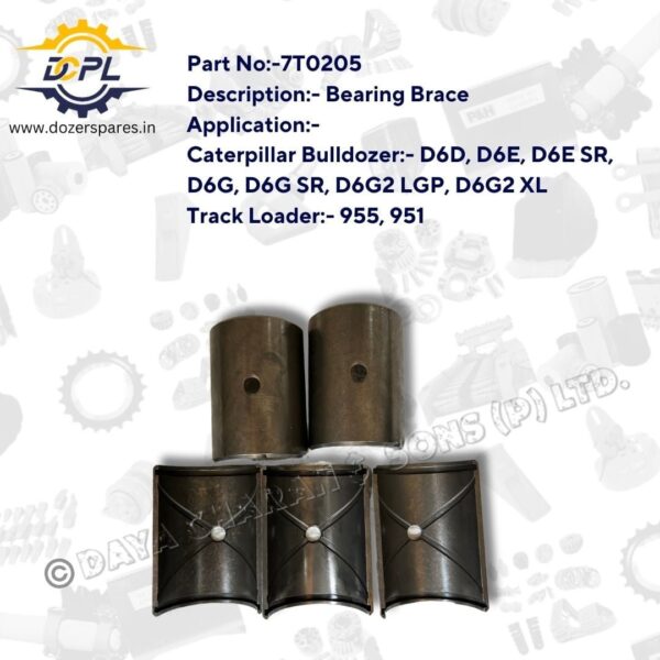 7T0205-Bearing-Brace-Caterpillar-Bulldozer-Track-Loader